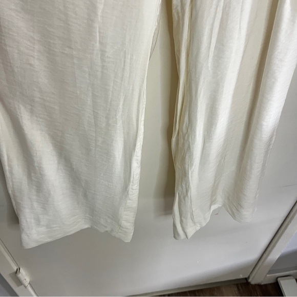 Banana Republic Cream High Rise Breezy Wide Leg Lenzing Ecover Pants - Picture 5 of 10